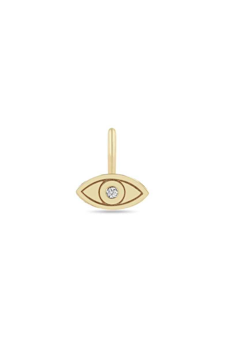 Evil Eye Charm, Main, color, YELLOW GOLD