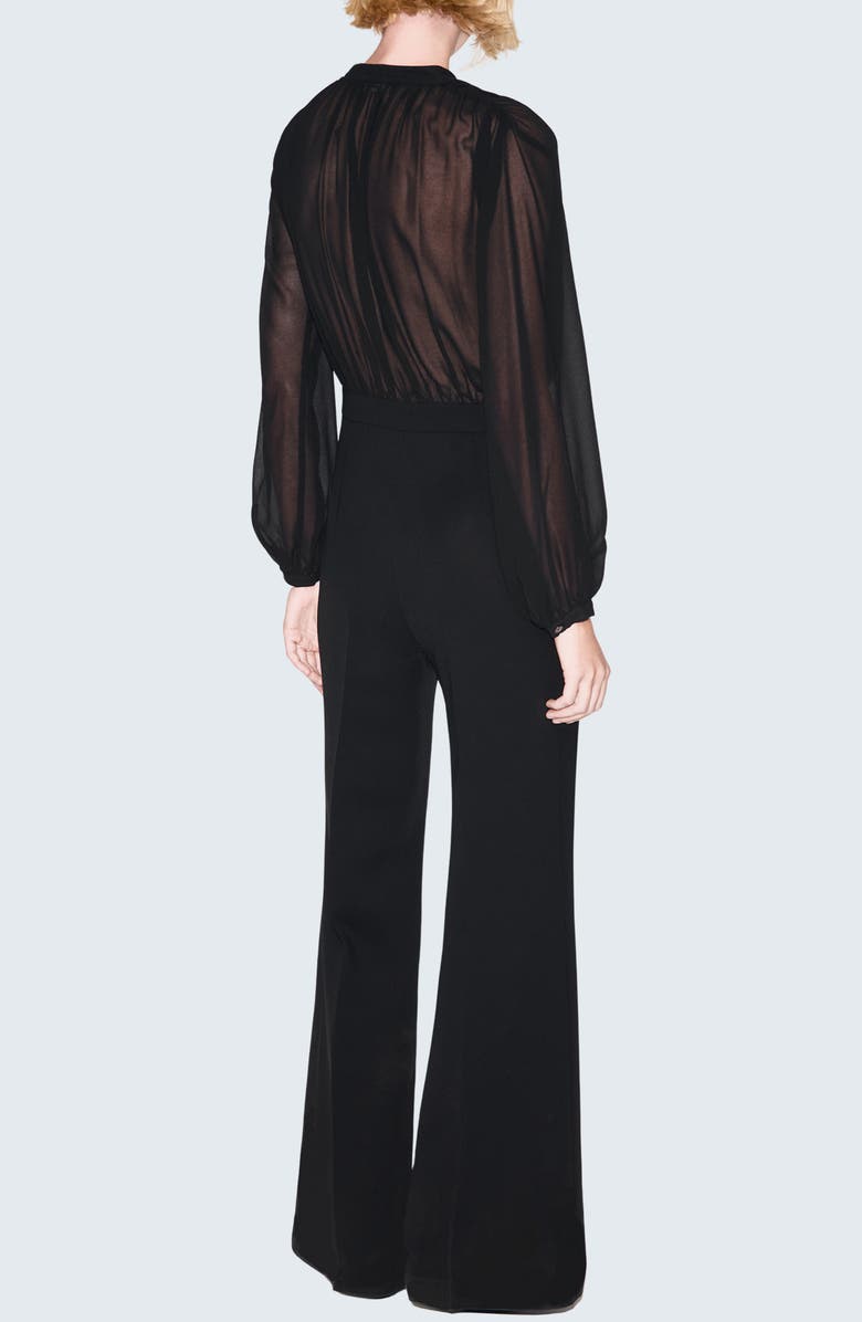 MANGO Long Sleeve V-Neck Jumpsuit, Alternate, color,