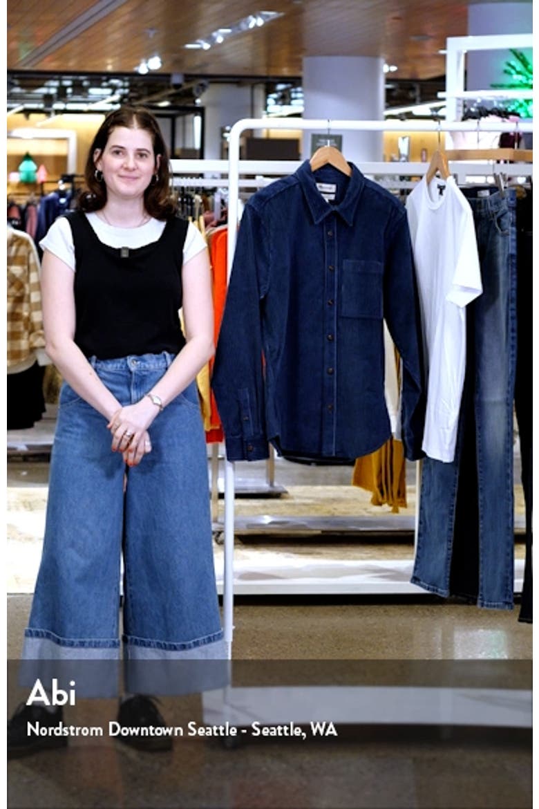 Easy Stretch Corduroy Button-Up Shirt video