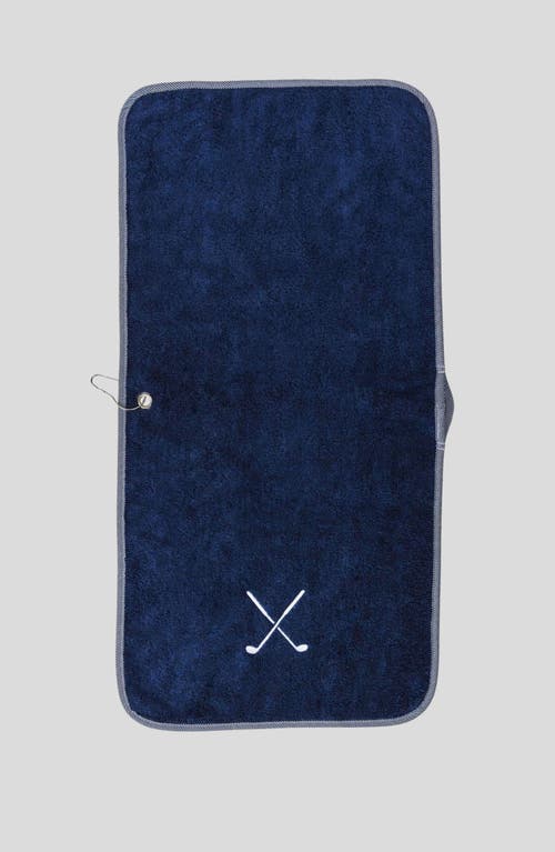 Weezie Golf Club Organic Cotton Terry Towel In Blue