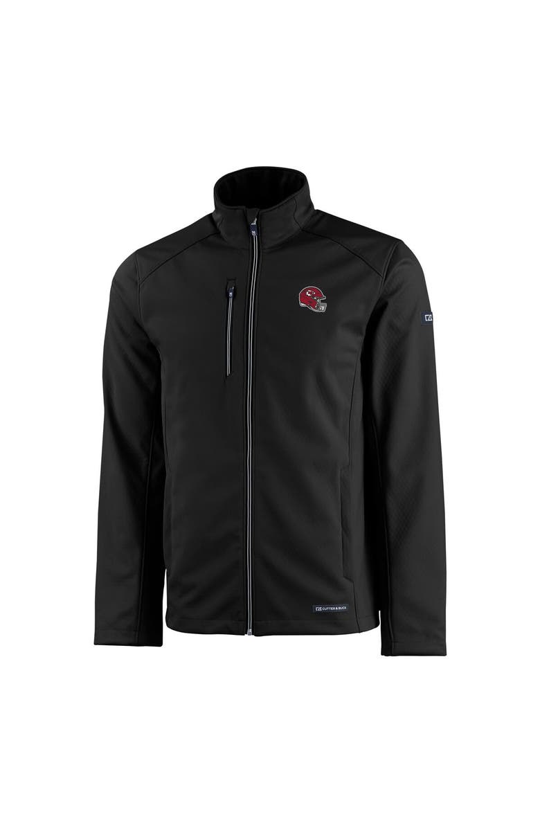 Cutter & Buck Men's Cutter & Buck Black Kansas City Chiefs Evoke Eco Softshell Recycled Full-Zip Jacket, Alternate, color, Black