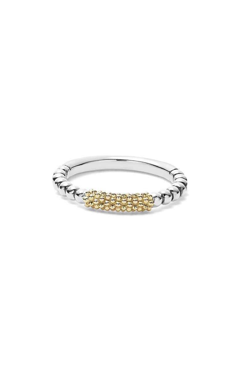 LAGOS 'Caviar Icon' Stacking Ring, Alternate, color,