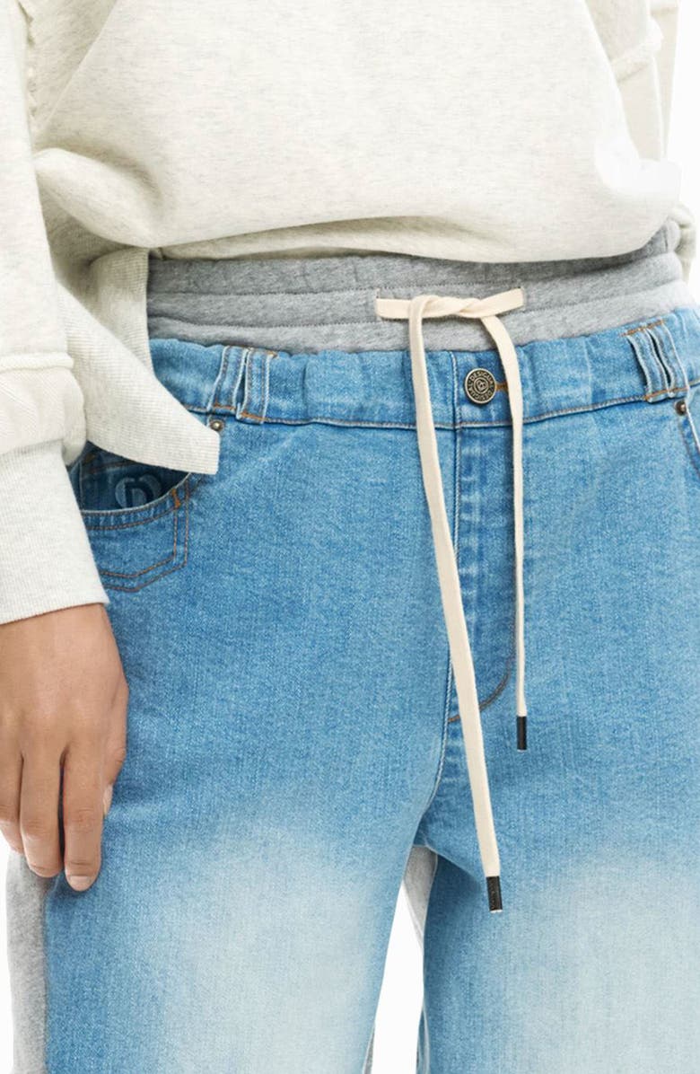 Desigual Hybrid Jogger Jeans, Alternate, color, Light Blue