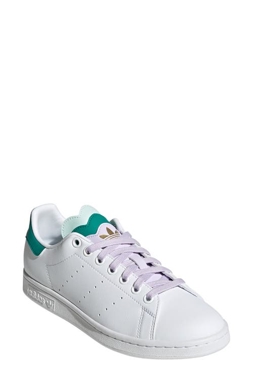 Adidas Originals Adidas Primegreen Stan Smith Sneaker In Ftwr White/purple/mint