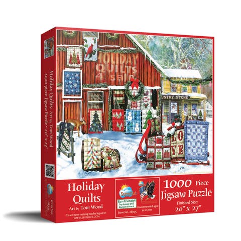 Holiday Quilts 1000 piece Jigsaw Puzzle for Adults