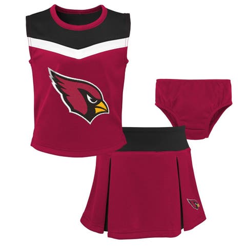 Girls Preschool Cardinal Arizona Cardinals Spirit Cheerleader Two-Piece Set with Bloomers