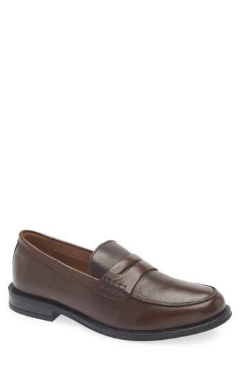 Steve Madden Draggo Penny Loafer In Brown