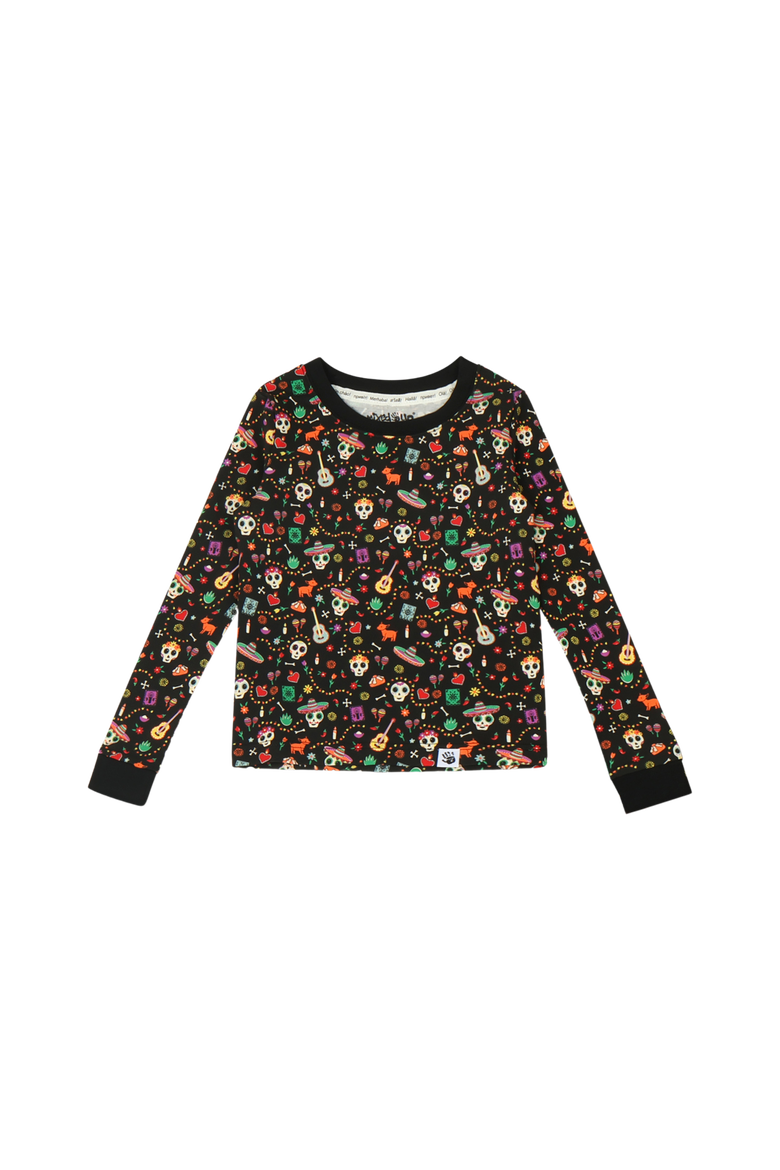 Día de los Muertos 2-Piece Set - Calaveras & Icons Print, Alternate, color, Día de los Muertos