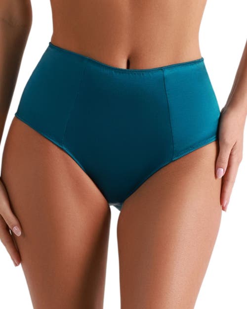 Kiki de Montparnasse Tous Les Jours High Waist Panty in La Mer at Nordstrom, Size Large