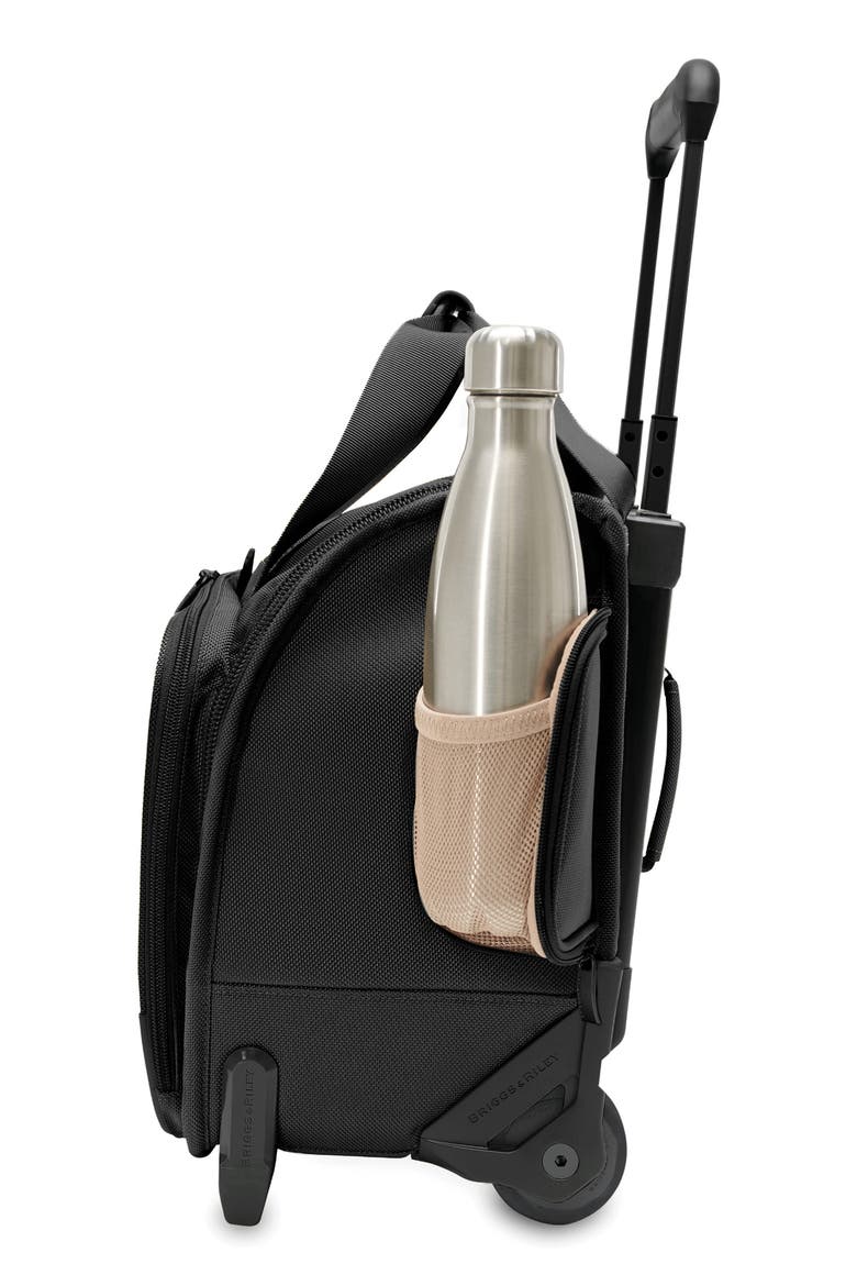 Baseline 2-Wheel Cabin Bag, Alternate, color, BLACK
