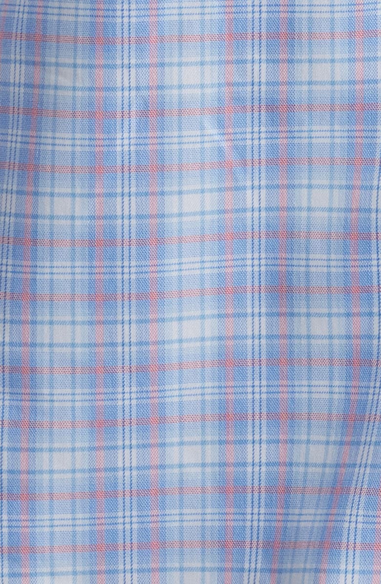 Peter Millar Windermere Crown Lite Plaid Performance Button-Up Shirt, Alternate, color, Blue Poppy