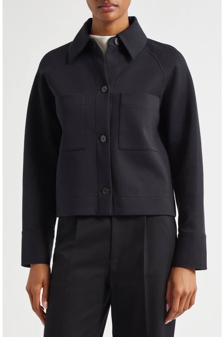 Cotton Blend Chore Jacket, Main, color, BLACK