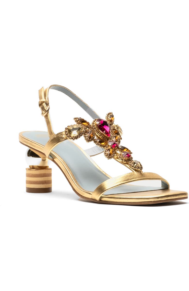 Frances Valentine Embellished T-Strap Sandal, Main, color,