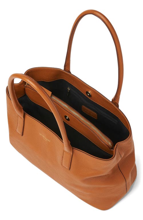 Lk Bennett Lillian Leather Tote In Tan