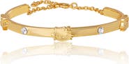 Hello Kitty Station Bracelet, Gold-Tone, Crystal Accents