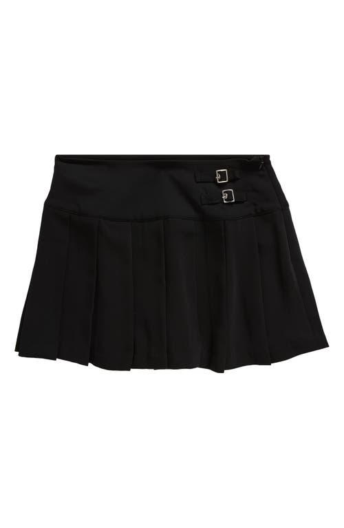 Good Luck Girl Kids' Pleated Utility Skort in Black 