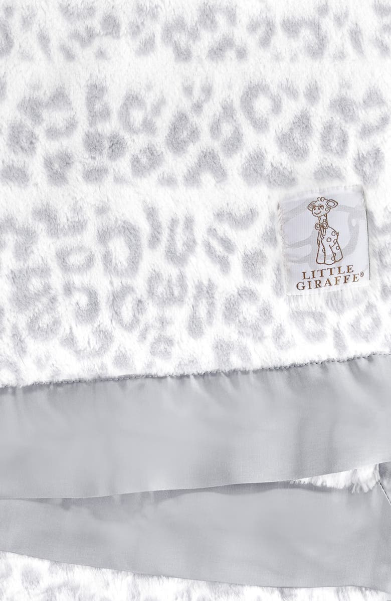 Little Giraffe Luxe Leshiba Baby Blanket, Alternate, color, Silver