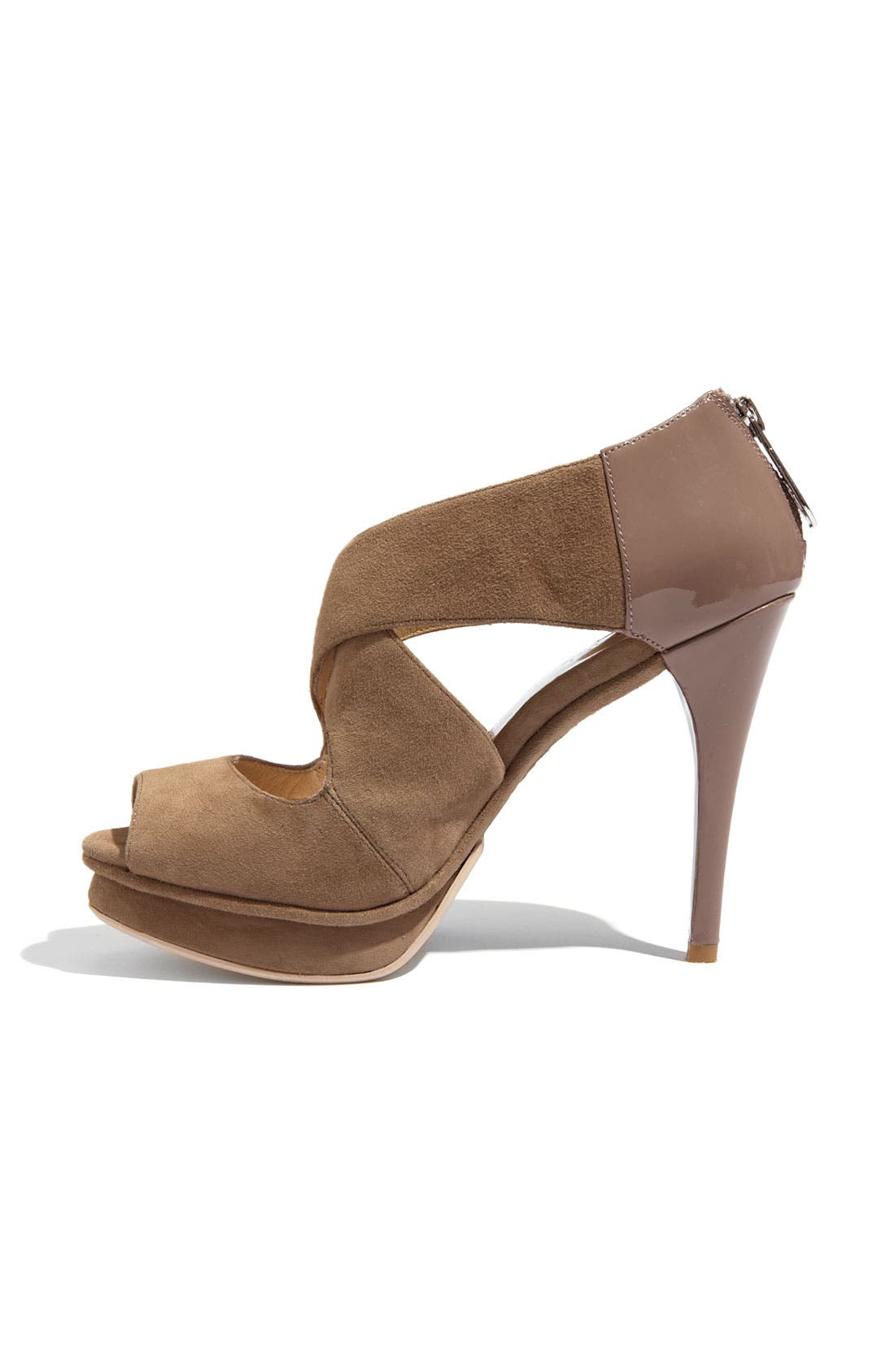 'Elena' Cross Strap Sandal, Alternate, color, DUSK