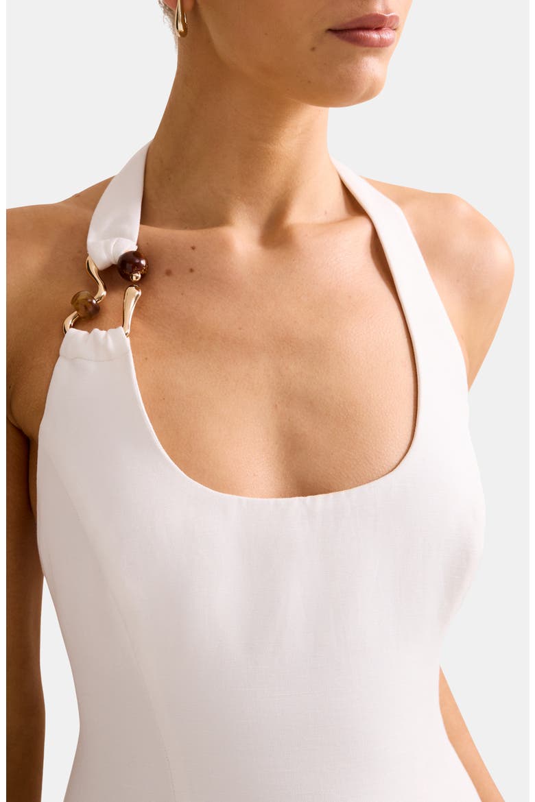 Tash Halter Minidress, Alternate, color, PORCELAIN
