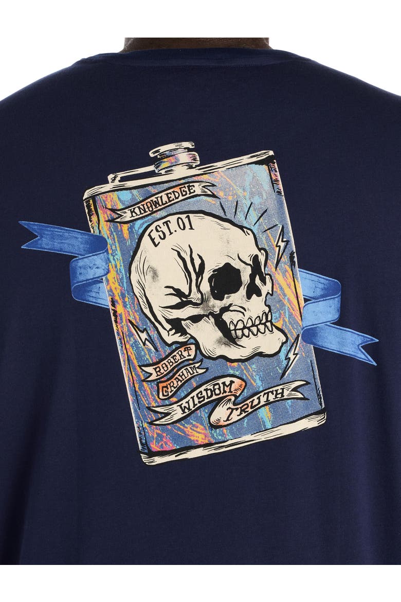 Big & Tall Flask Graphic Tee, Alternate, color, NAVY
