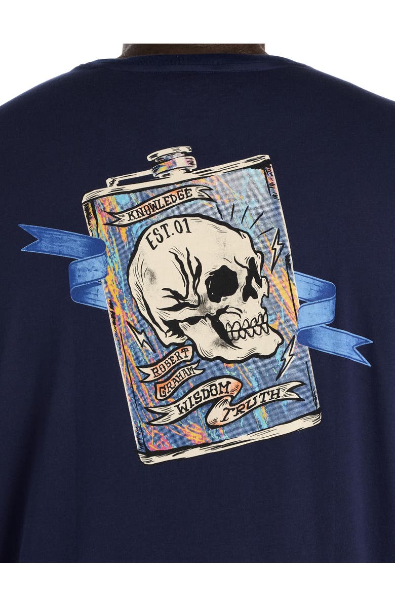 Robert Graham DXL Big
Tall Flask Graphic Tee, Alternate, color, Navy