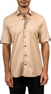 Maceoo Galileo Ascension 0079 Contemporary Fit Short Sleeve Button-Up Shirt