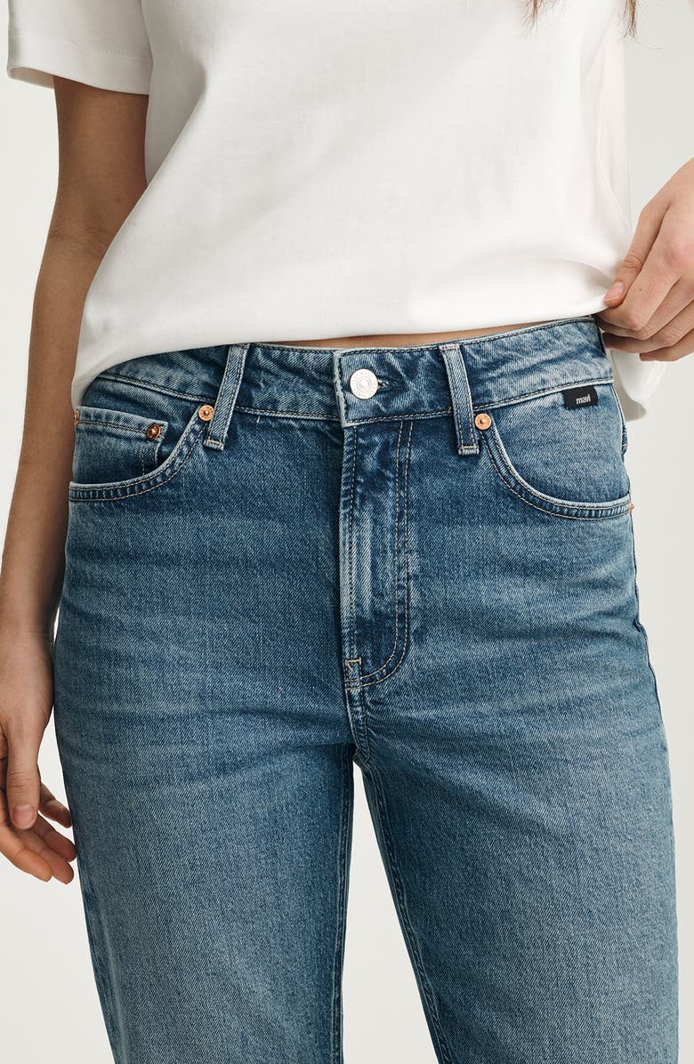 Mavi Jeans New York High Waist Ankle Straight Leg Jeans, Alternate, color,