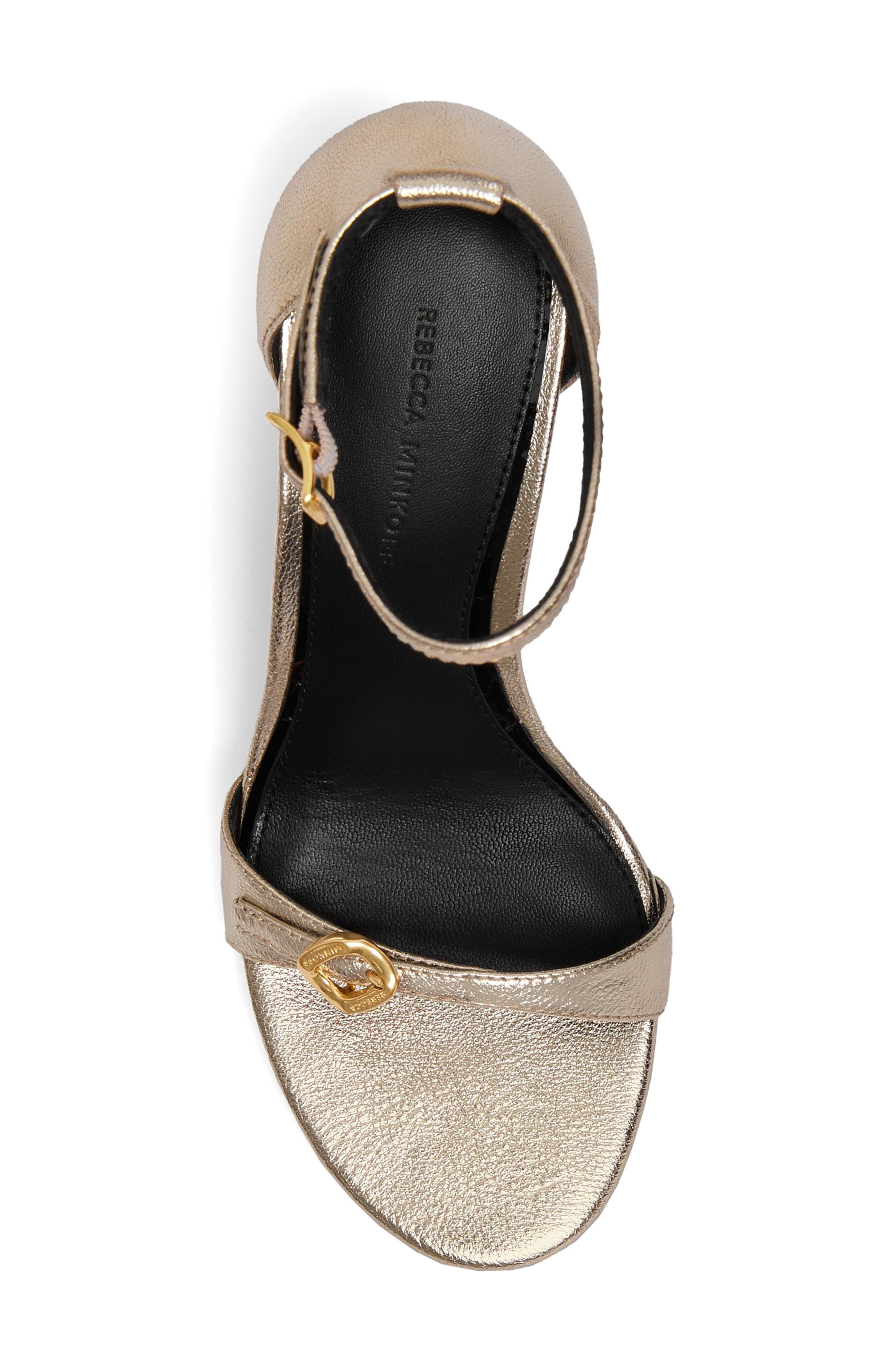 Rebecca Minkoff Ankle Strap Sandal, Alternate, color, Champagne/Gold