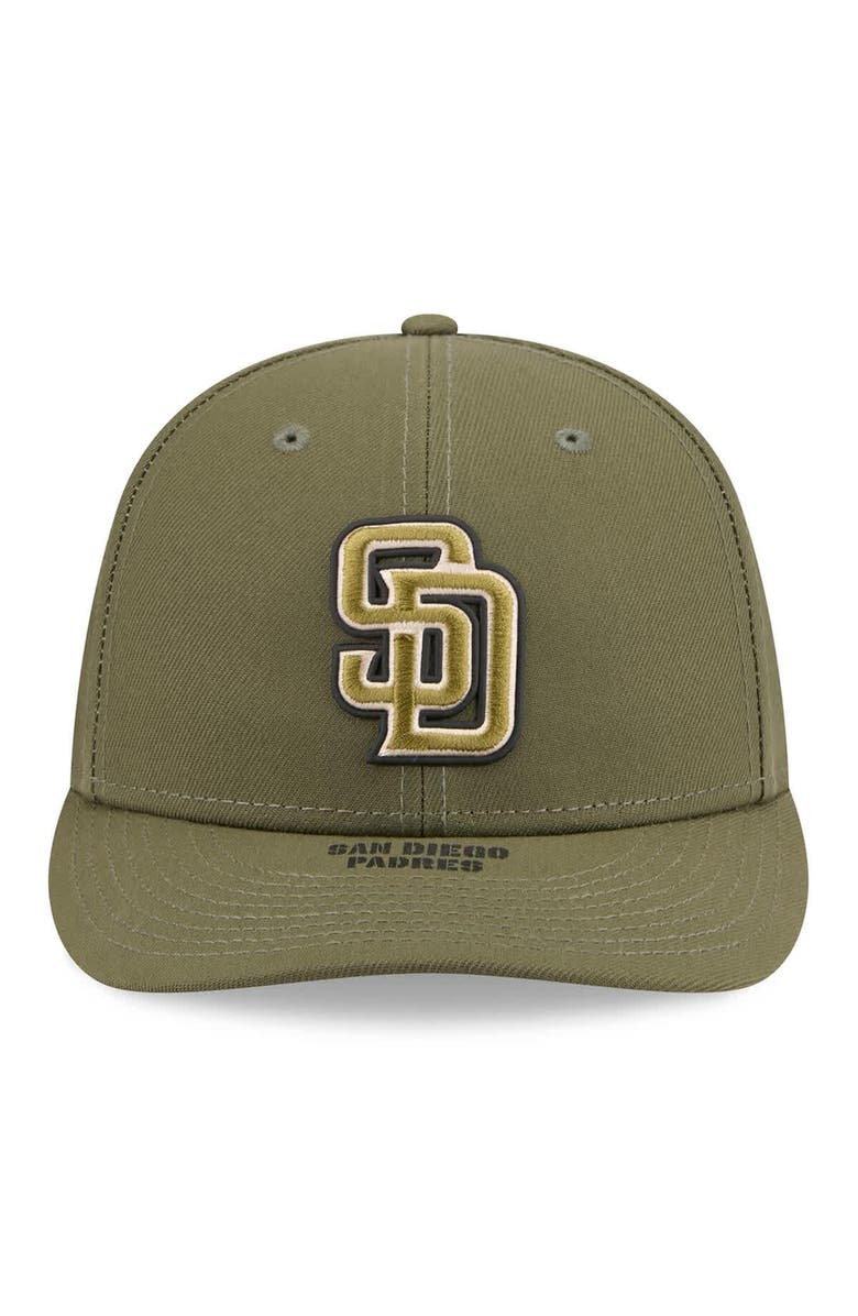 New Era Men's New Era  Olive San Diego Padres 2026 Armed Forces Day Low Profile 59FIFTY Fitted Hat, Alternate, color, Olive