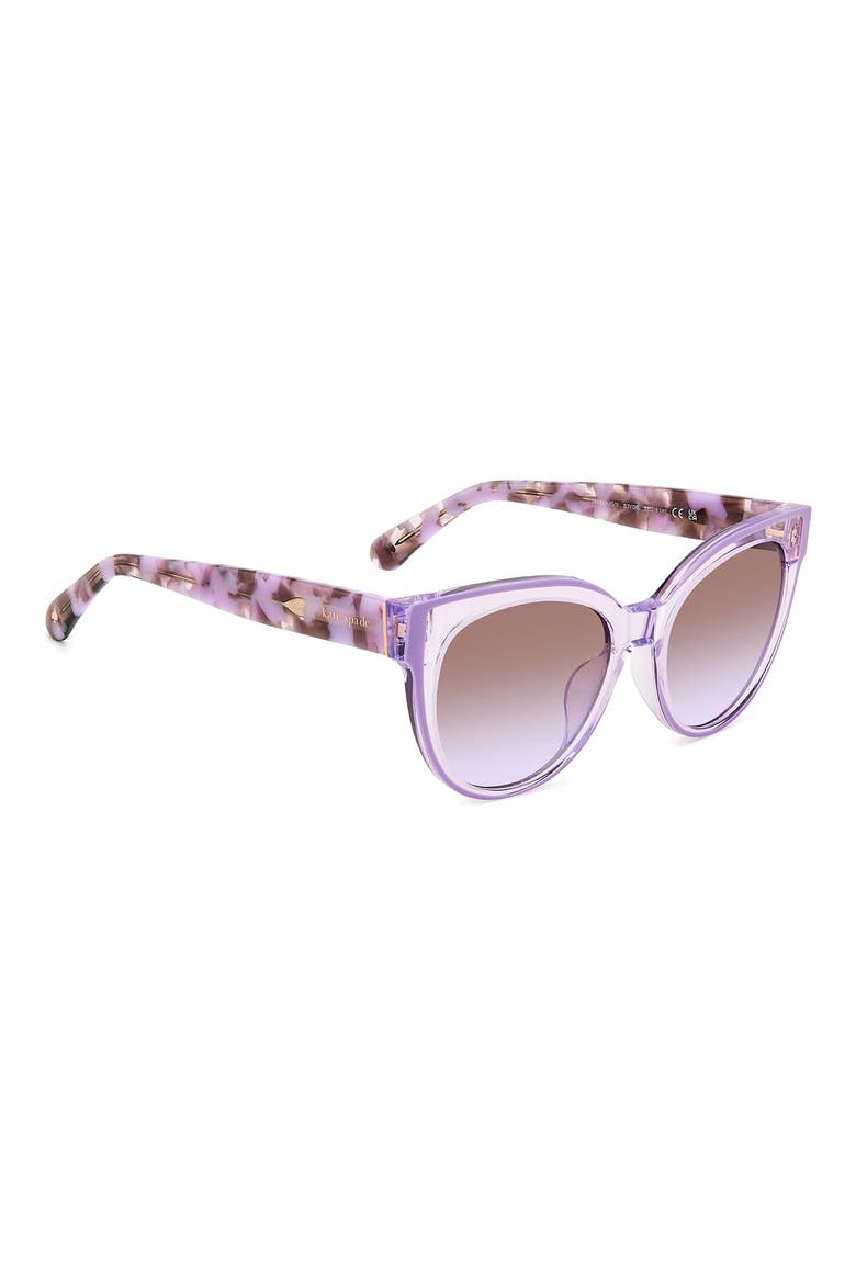 53mm javana cat eye sunglasses, Alternate, color, VIOLET
