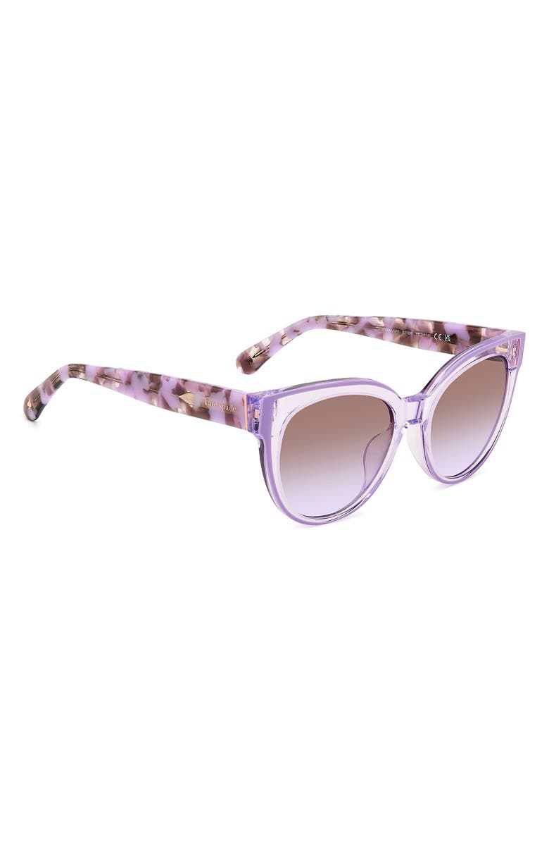 Kate Spade 53mm javana cat eye sunglasses, Alternate, color,