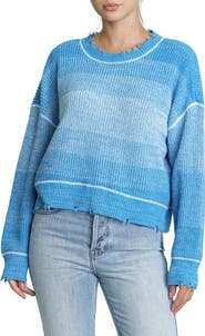 Pistola Eva Stripe Distressed Pullover Sweater