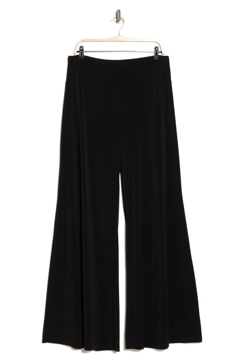 Jersey Wide Leg Pants, Alternate, color, BLACK