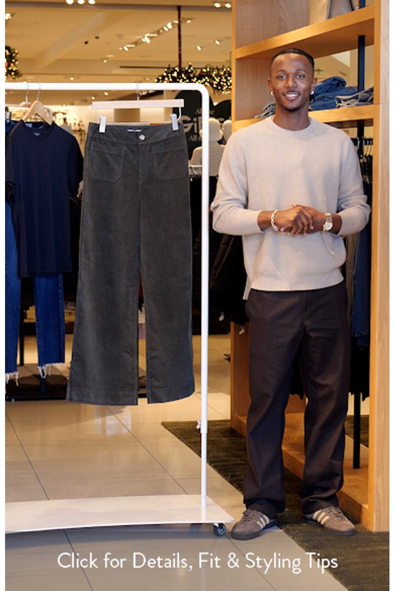 Everyday Patch Pocket Cotton Blend Corduroy Pants video