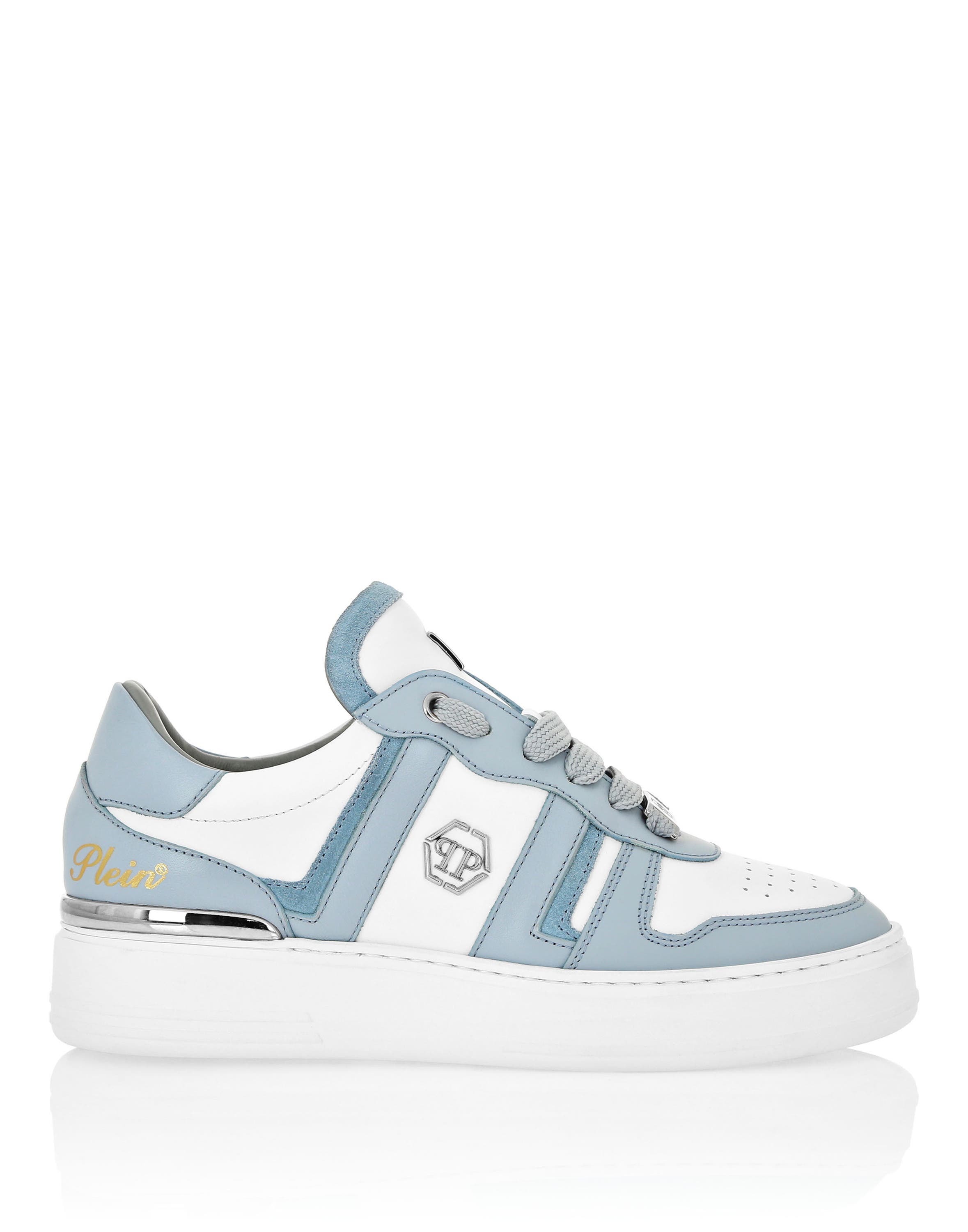 Low Top Sneakers Stripes Unisex, Alternate, color, lightblue