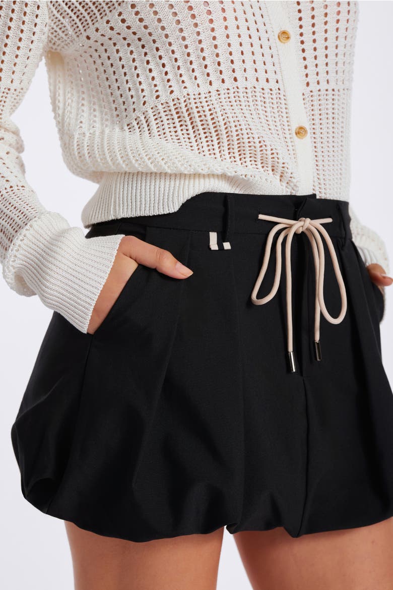Sporty Bubble Skirt, Alternate, color, Black