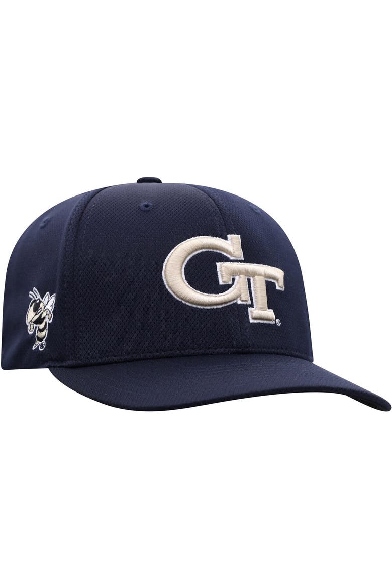 Men's Top of the World Navy Georgia Tech Yellow Jackets Reflex Logo Flex Hat, Alternate, color, Navy