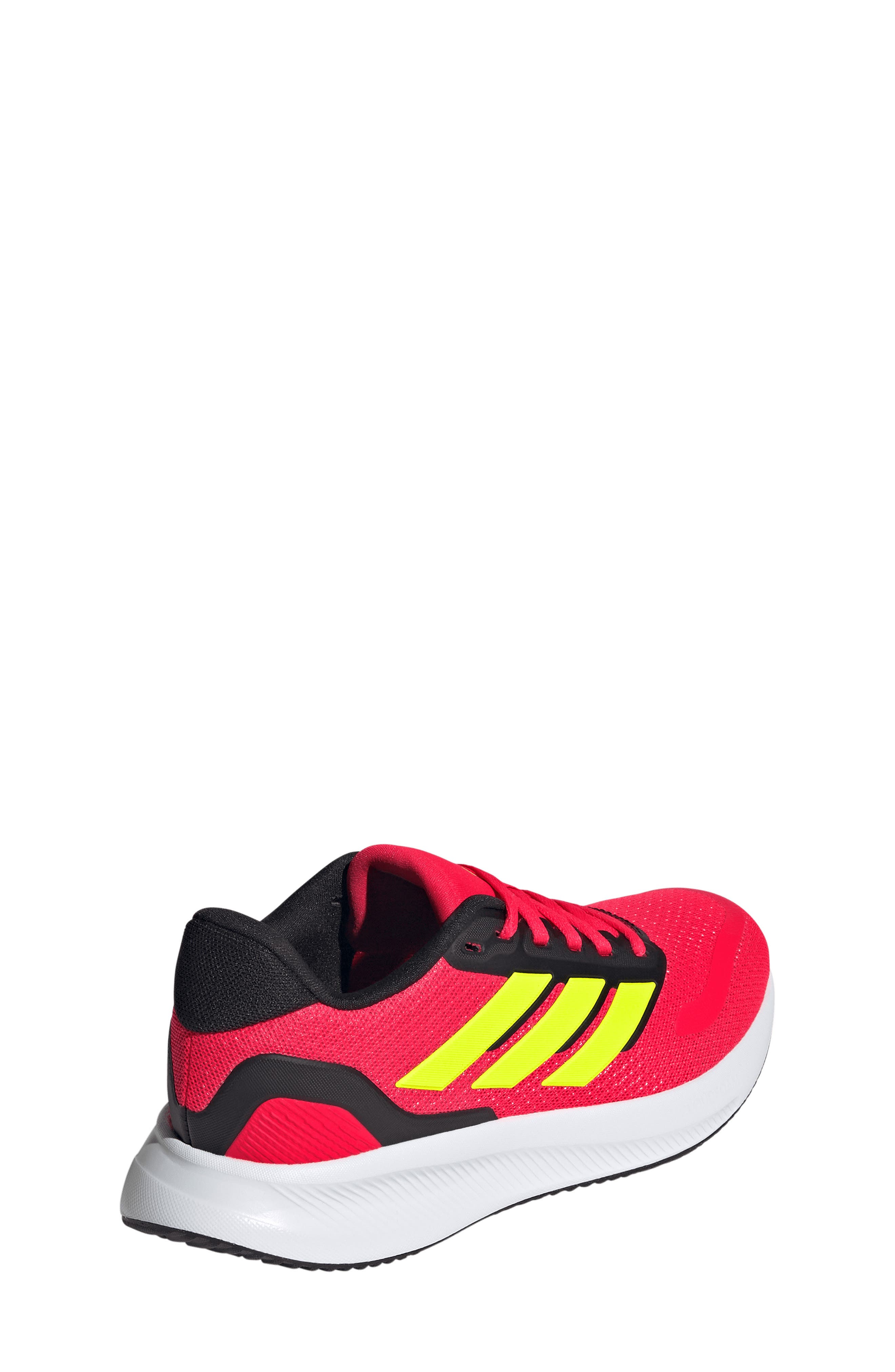 adidas Kids' Run Falcon 5 Running Shoe, Alternate, color, Lucid Red/ Lemon/ Black
