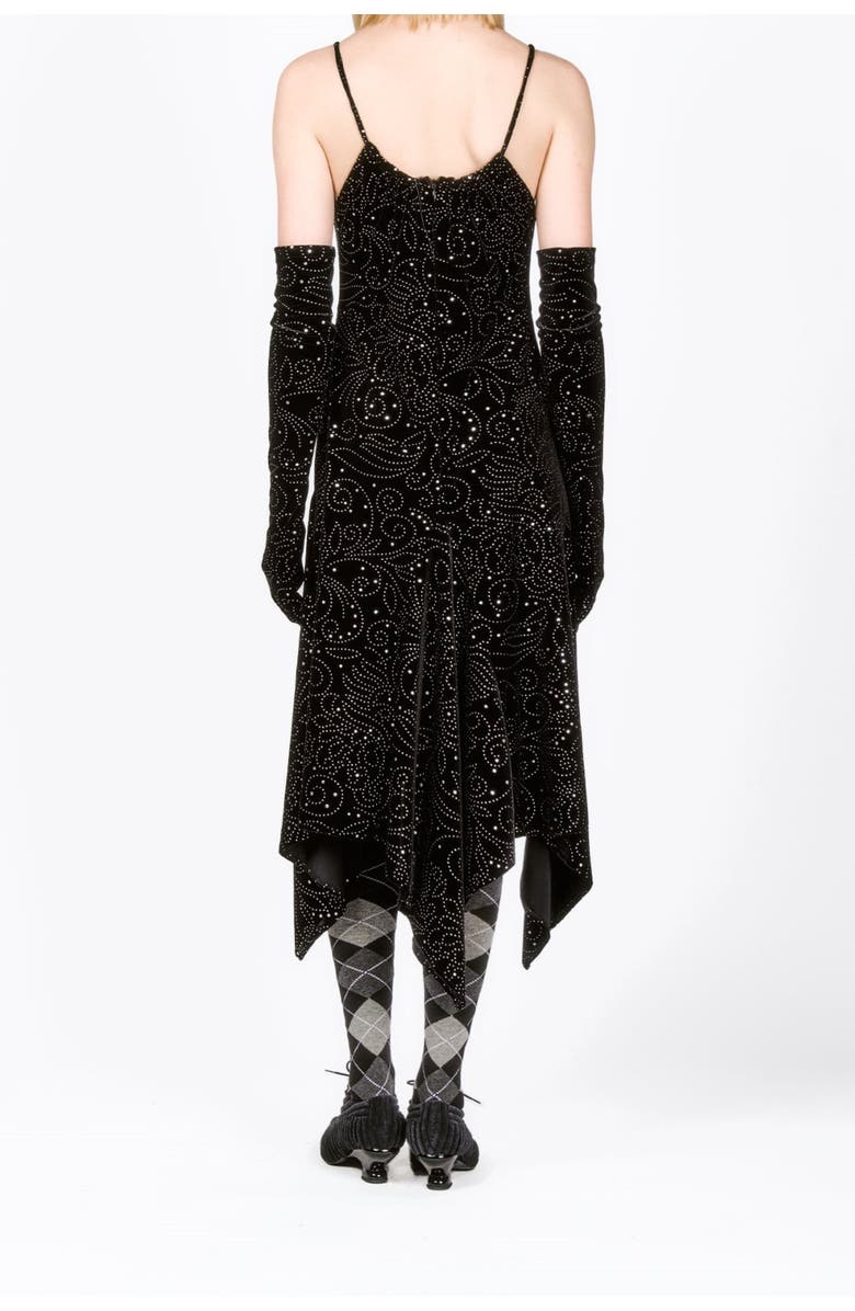 Anna Sui Bugle Bead Sequins Long Gloves, Alternate, color,