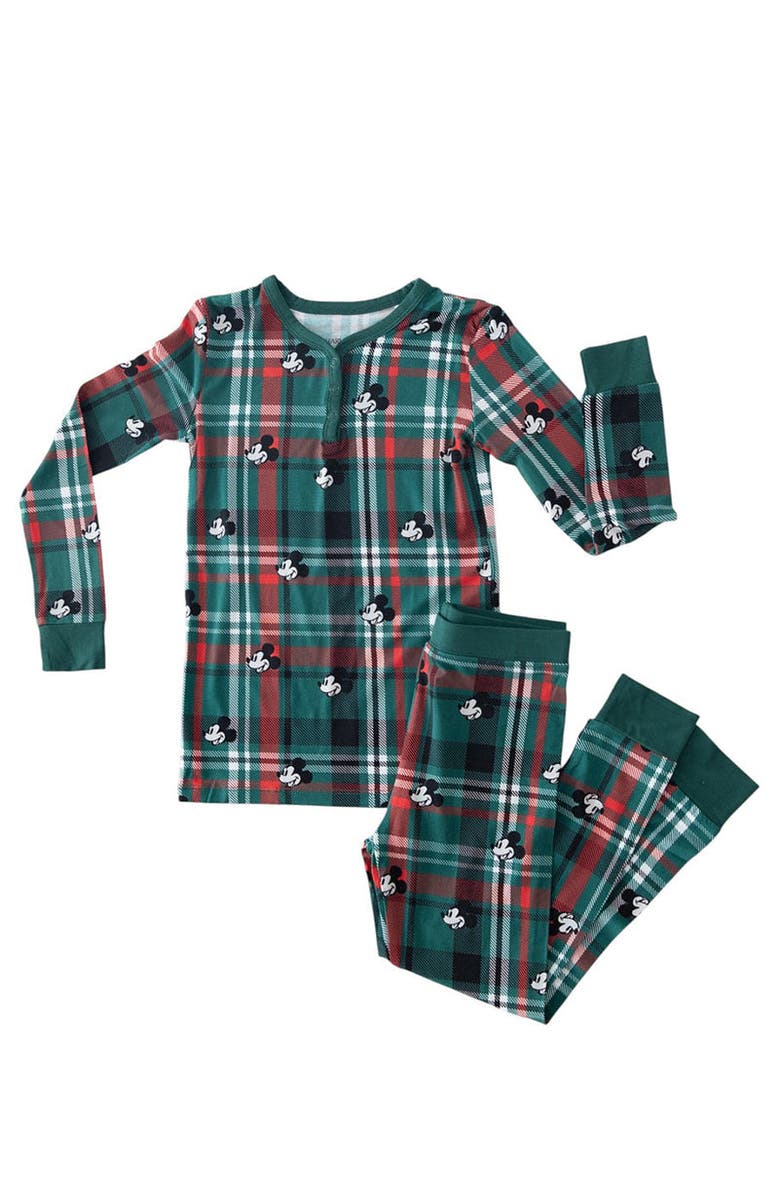 Charlie Lou Baby<sup>®</sup> Steamboat Willie Tartan Pajama Set, Main, color, Multicolor