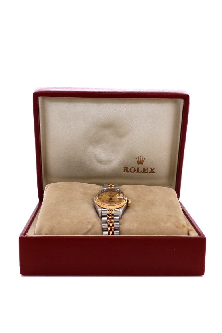 Oyster Perpetual Datejust Automatic Watch Stainless Steel and Yellow Gold 26, Alternate, color, Metallic Gold