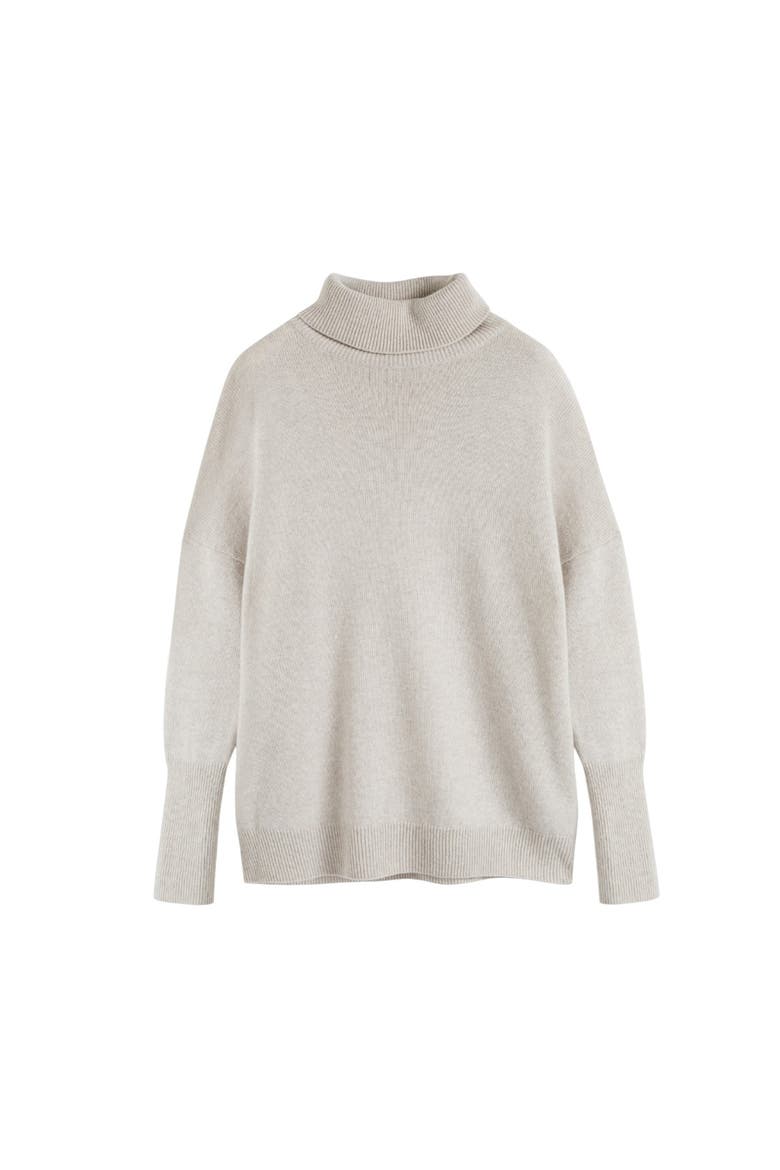 Pure Cashmere Rollneck Sweater, Alternate, color, Chinchilla