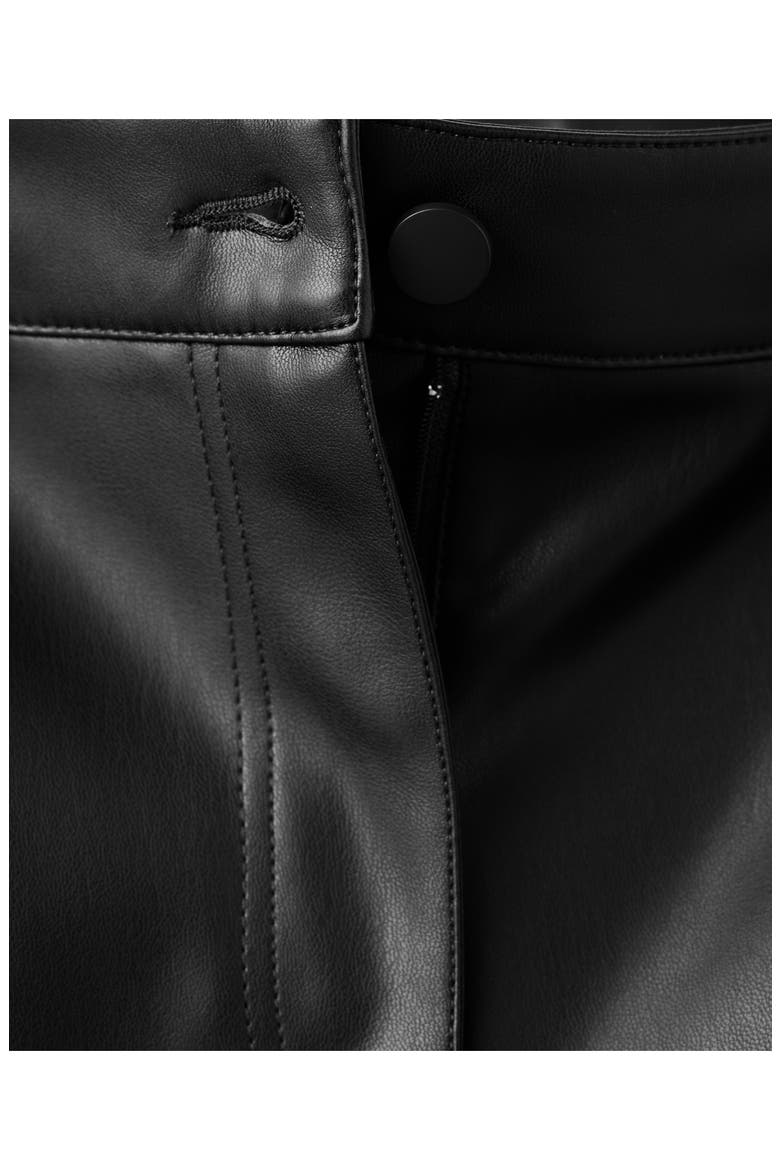 Faux Leather Flare Pants, Alternate, color, BLACK
