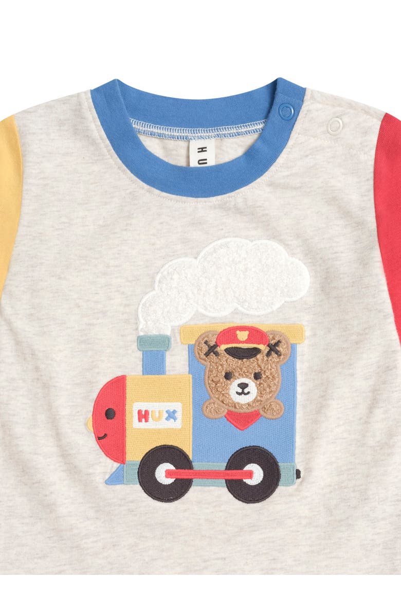 Huxbaby Choo Choo Huxbear Longsleeve Top, Alternate, color, Multi