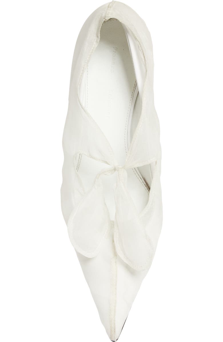 Proenza Schouler Slash Pointed Toe Pump, Alternate, color, White