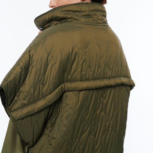 Nicole Benefield Portfolio Quilted Cape In Green