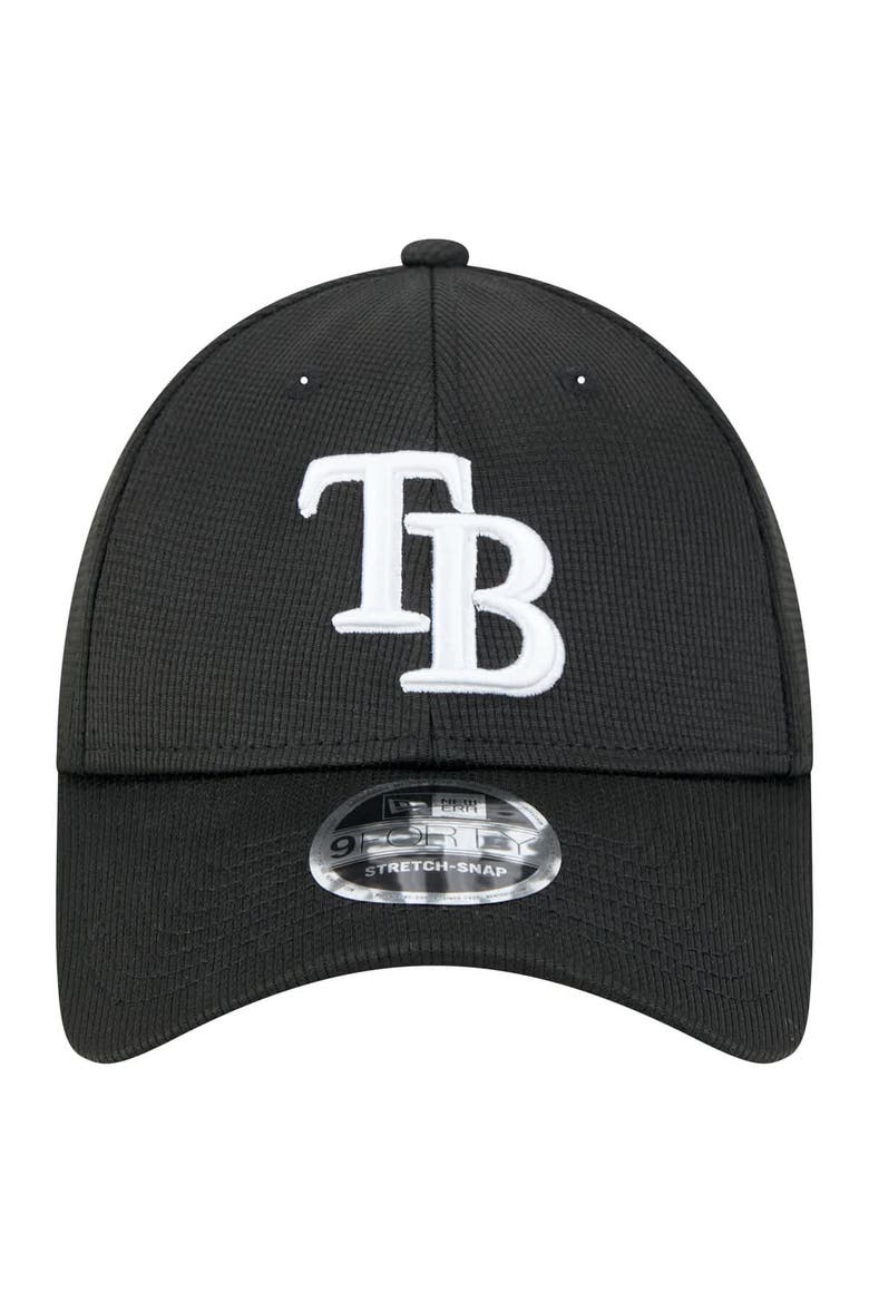 Men's New Era Black Tampa Bay Rays Pivot 9FORTY Adjustable Hat, Alternate, color, Black