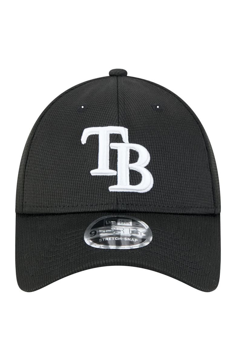 New Era Men's New Era Black Tampa Bay Rays Pivot 9FORTY Adjustable Hat, Alternate, color, Black