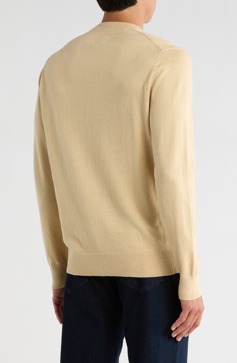 14th & Union Organic Cotton & Cashmere Blend Crewneck Sweater, Alternate, color, Tan Sand Dollar