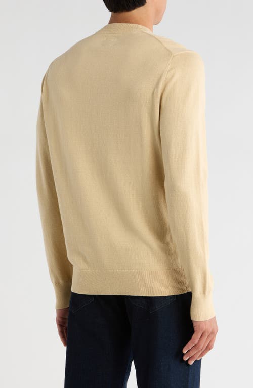 14th & Union Organic Cotton & Cashmere Blend Crewneck Sweater In Yellow